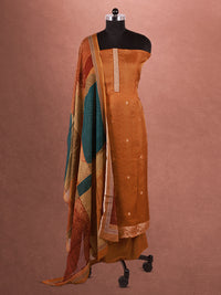 Thumbnail for Plain Self Jacquard Suit with Dupatta