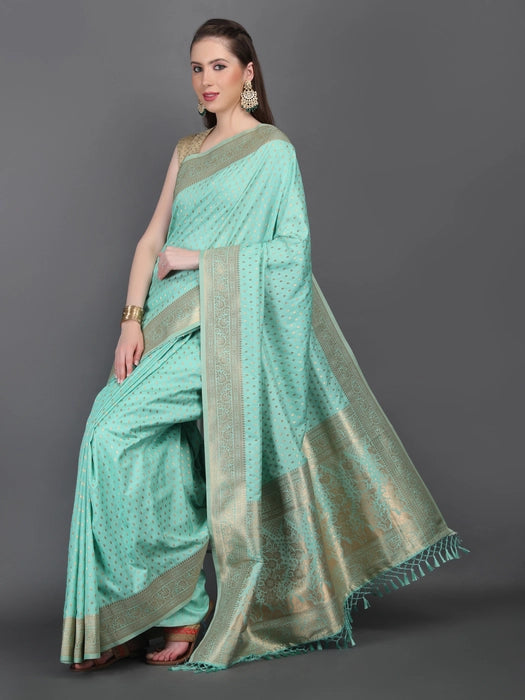 Banarasi Saree with Golden Small booti