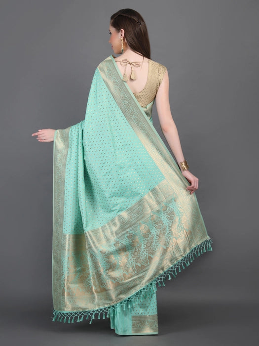 Banarasi Saree with Golden Small booti