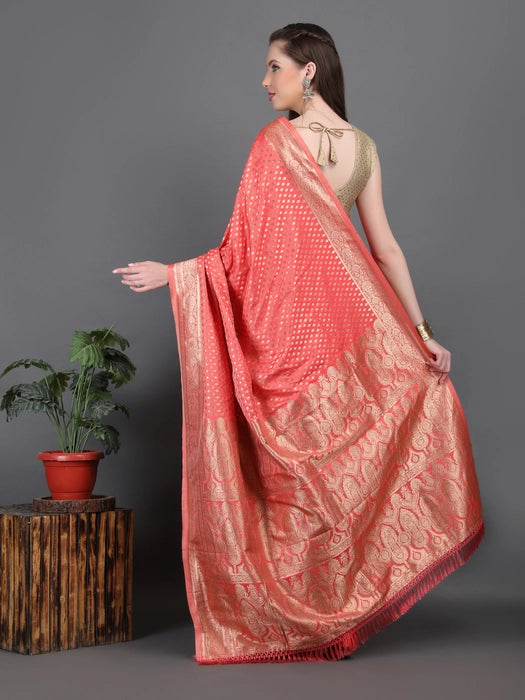 Banarasi Saree with Golden Small booti