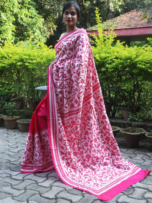 Pure Bangalore Silk, Silk Mark, R Kantha Saree