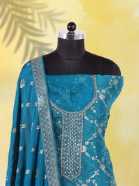 Thumbnail for Silk Crepe Suit with Dupatta
