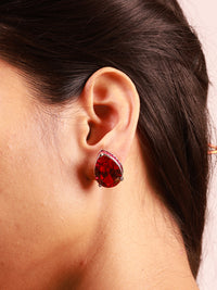 Thumbnail for Drop Studed Stone Earrings