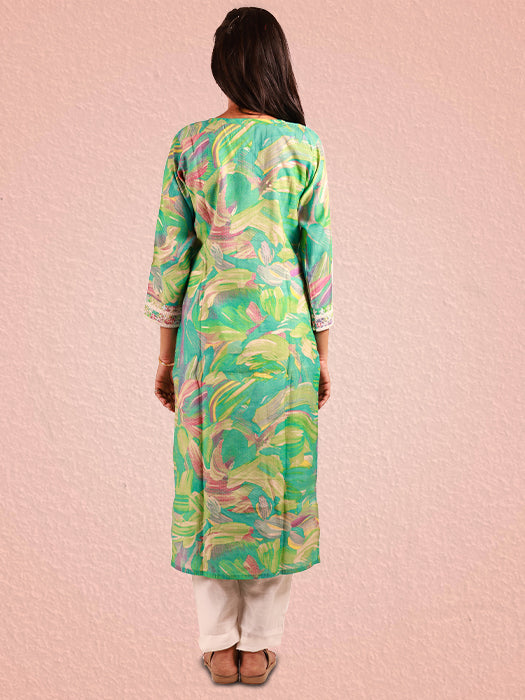 Digital Print V-NECK KURTI