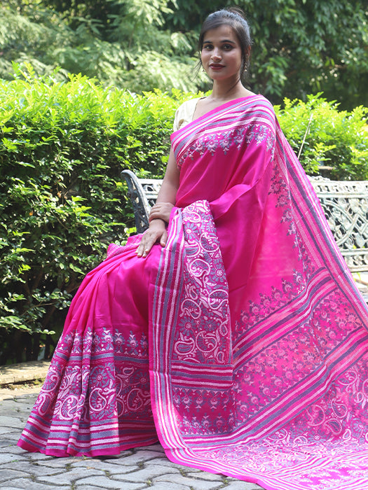 Pure Bangalore Silk, Silk Mark, Sojni  Saree