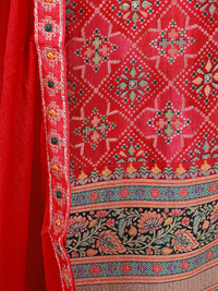 Thumbnail for Pure Russian Dola Jacquard Suit with Dupatta