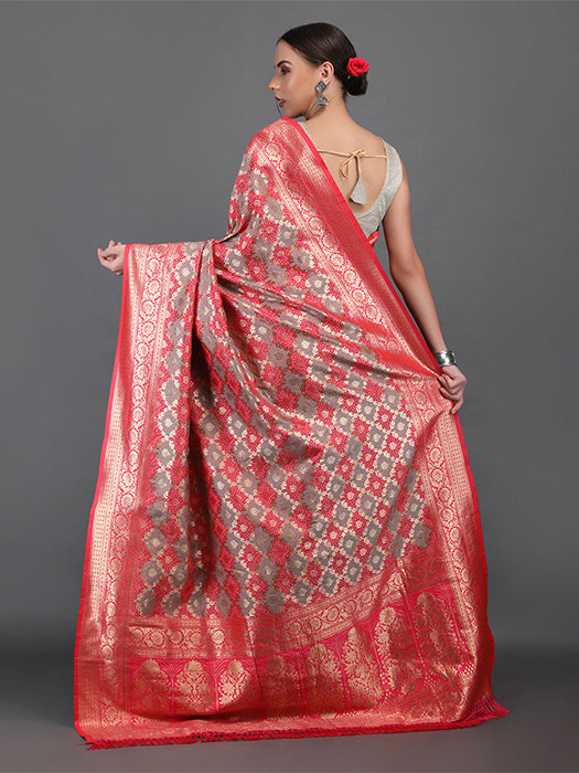 Polysilk With Zari Work Saree