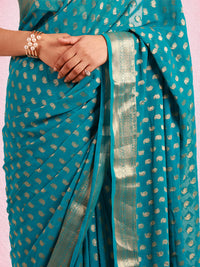 Thumbnail for GEORGETTE ALL OVER ZARI SAREE