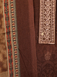 Thumbnail for Plain Self Jacquard Suit with Dupatta