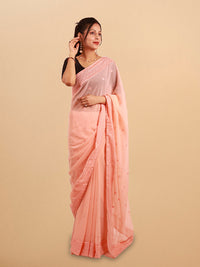 Thumbnail for Georgette Thread Embroidery Saree